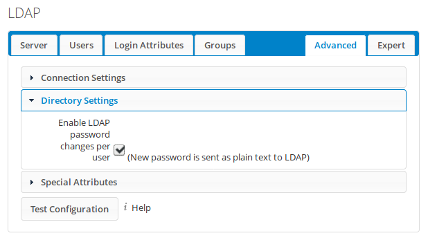 Nextcloud-LDAP&mdash;Advanced&mdash;Directory-Settings