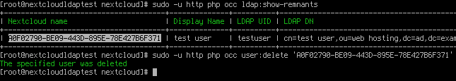 Nextcloud-LDAP&mdash;Remove-user